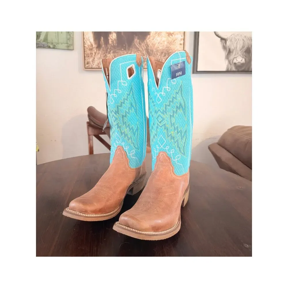 New With Tags Nocona Cowboy Genuine Leather Boots Men's Size 10